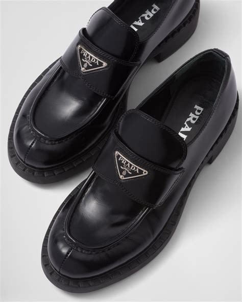 prada brown moccasins women|Prada Loafers and moccasins for Women .